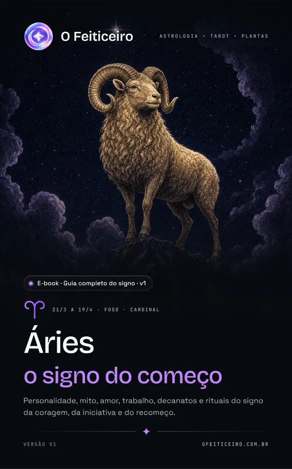 Capa do e-book Guia Completo de Áries