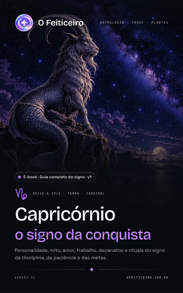 Capa do e-book Guia Completo de Capricórnio