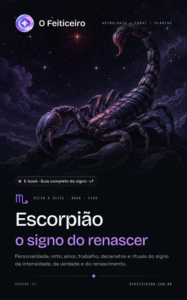 Capa do e-book Guia Completo de Escorpião