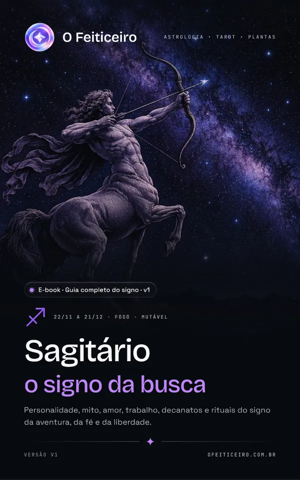 Capa do e-book Guia Completo de Sagitário