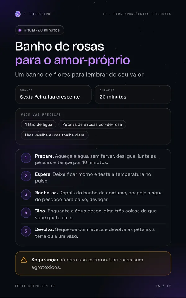 Página 36 do e-book: Banho de rosas para o amor-próprio