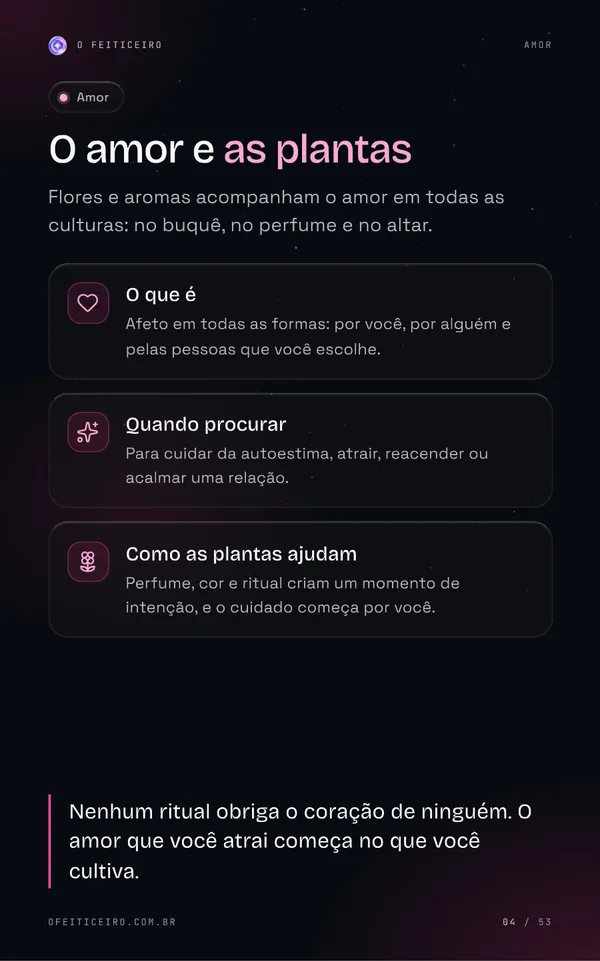 Página 4 do e-book: O amor e as plantas