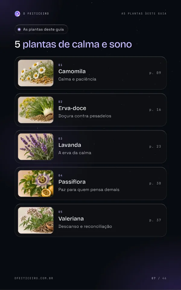 Página 7 do e-book: As plantas deste guia