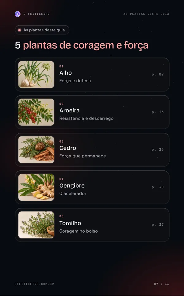 Página 7 do e-book: As plantas deste guia
