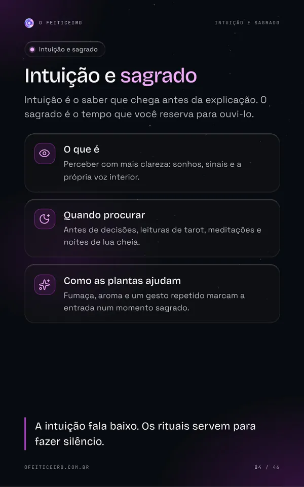 Página 4 do e-book: Intuição e sagrado