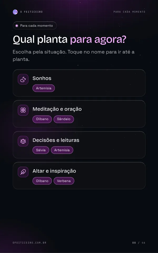 Página 8 do e-book: Para cada momento