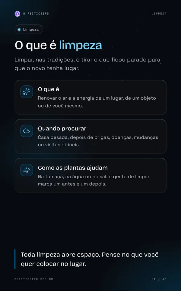 Página 4 do e-book: O que é limpeza