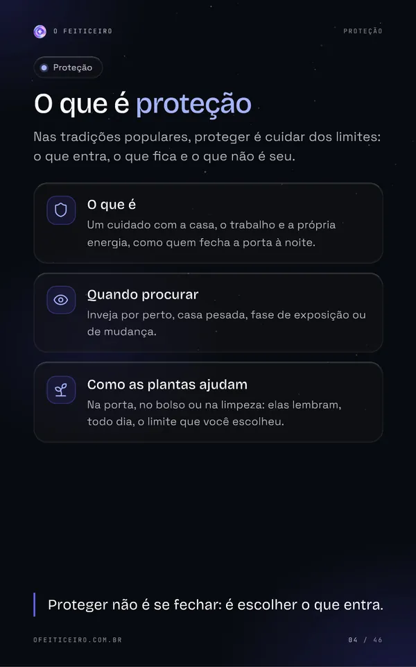 Página 4 do e-book: O que é proteção