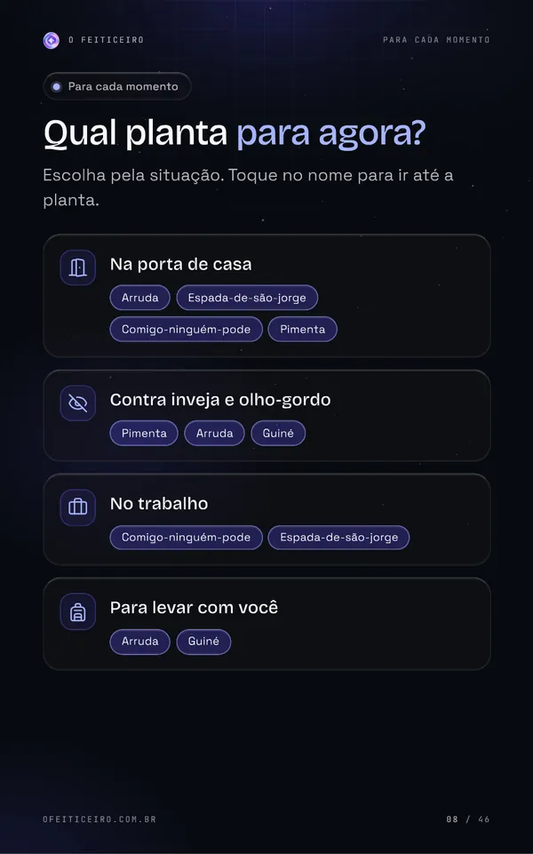 Página 8 do e-book: Para cada momento